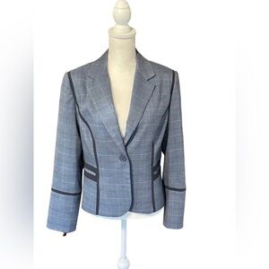 Jessica McClintock Women’s Blazer Blue Business Casual Office Workwear Size 12